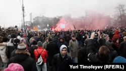 Митинг на Болотной площади в Москве, декабрь 2011